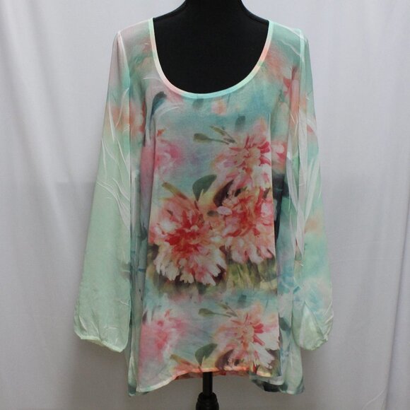City Chic Tops - City Chic Bohemian Womens Floral Blouse